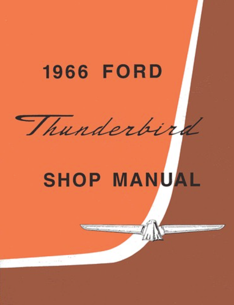 1966 Ford Thunderbird shop manual