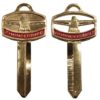 1965 - 1972 Ford Thunderbird gold Thunderbird emblem key set
