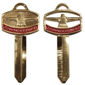 1965 - 1972 Ford Thunderbird gold Thunderbird emblem key set