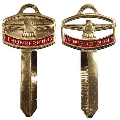 1965 – 1972  Ford Thunderbird gold Thunderbird emblem key set