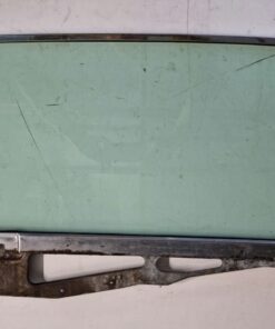 1966 Ford Thunderbird door glass for town coupe and landau - green tinted (used, frame included)
