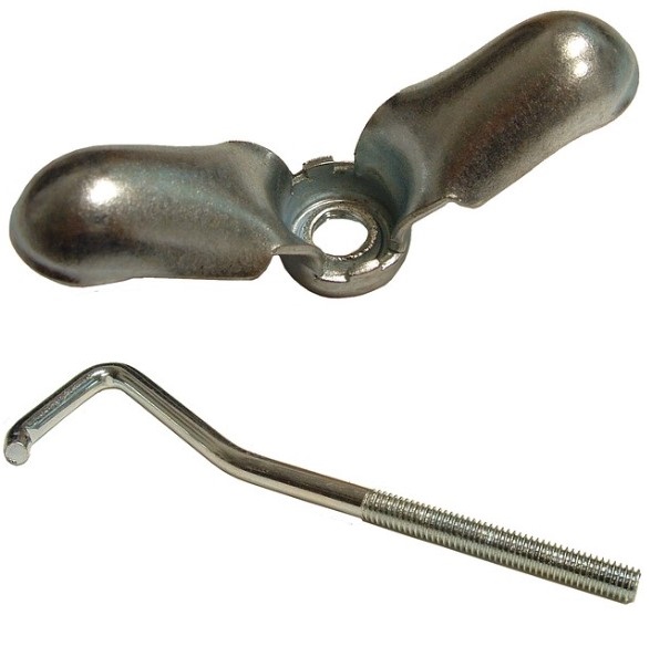 Spare tire hook with nut