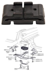 1961 - 1963 Ford Thunderbird Transmission mount