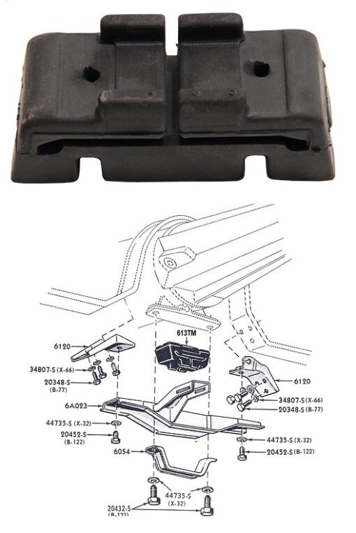 1961 - 1963 Ford Thunderbird Transmission mount