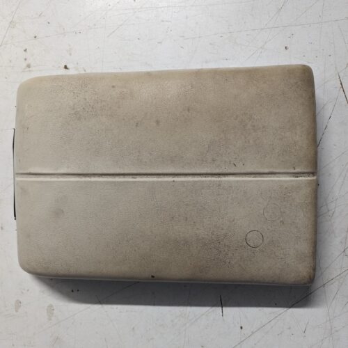 1964-1966 Ford Thunderbird center console glove storage box lid cover / arm rest pad (white)